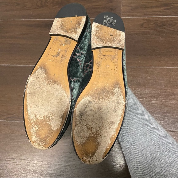 Gucci Horsebit-detailed embroidered velvet loafers - Picture 8 of 9